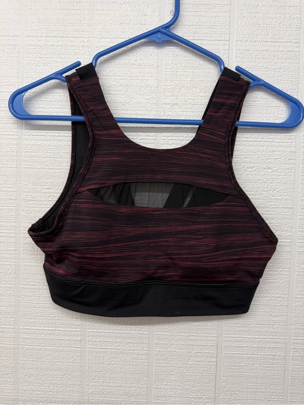 lululemon athletica Maroon and Black Cutout Sports Bra